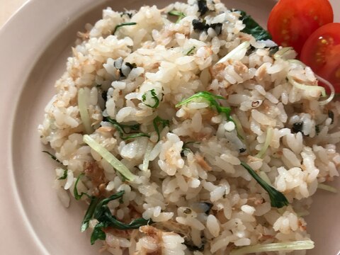 納豆のタレで♪簡単ツナチャーハン